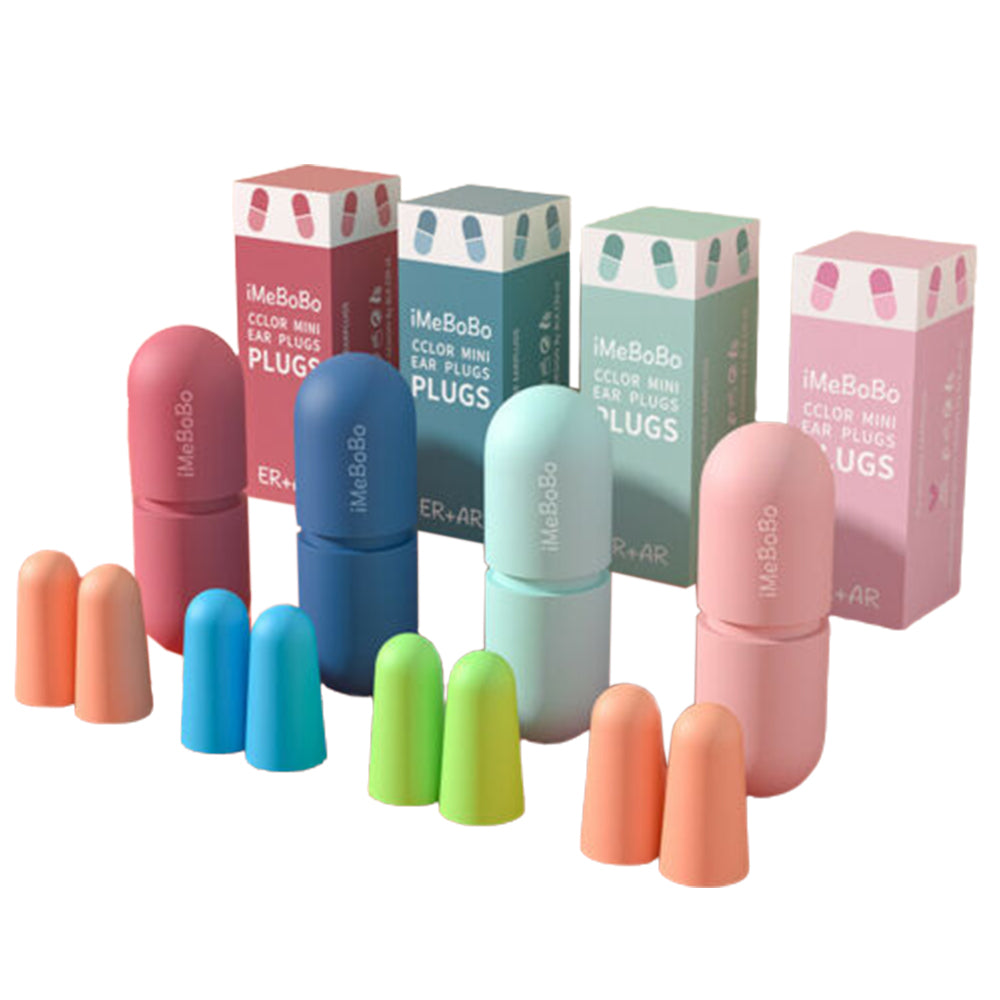 Reusable Earplugs Silicone Noise Cancelling Set of 4 Pair