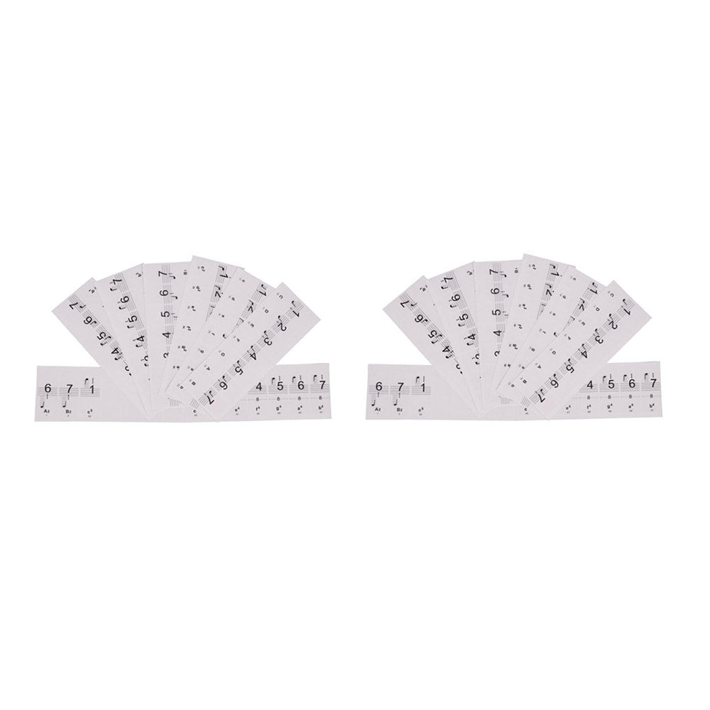 2-PackPiano Stickers up to 61/88 KEY Set