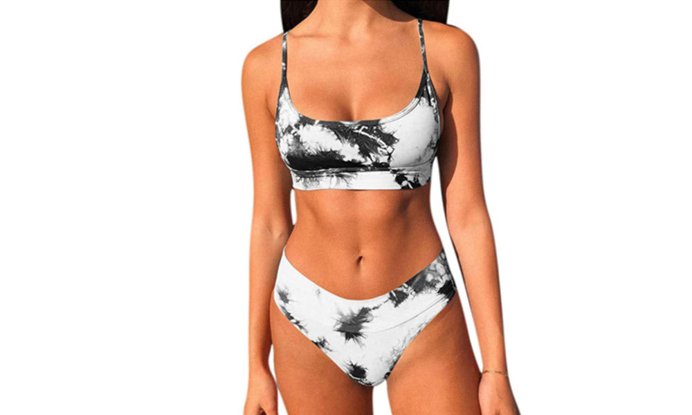 Women's Tie-Dye Bralette Bikini Set