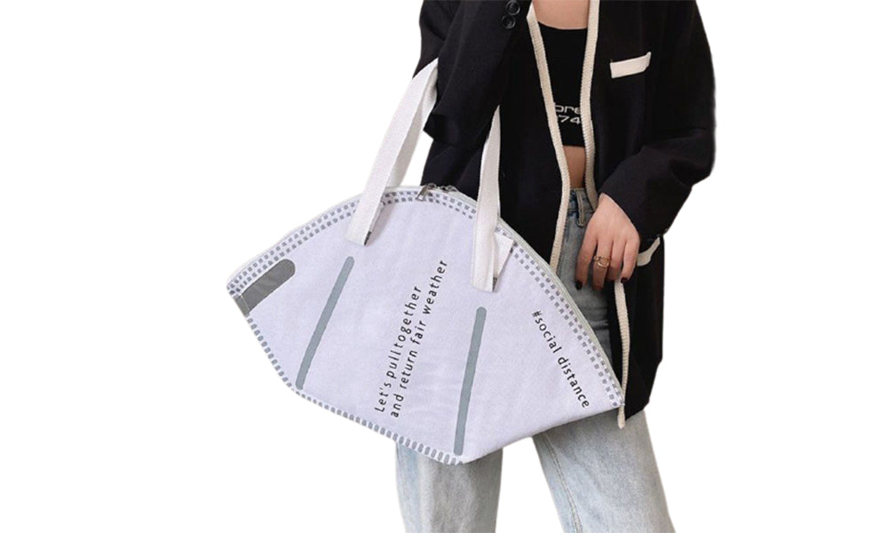 Women Mask Shaped Tote Bag