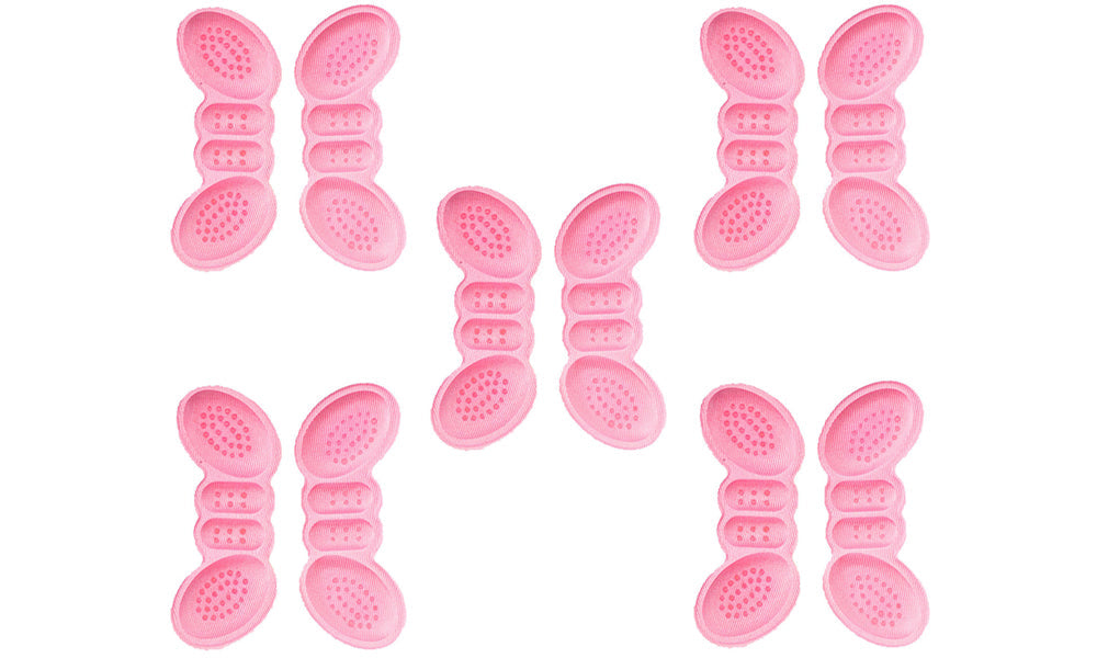 5-Pairs Self-Adhesive Heel Grips with Anti-Slip Dots