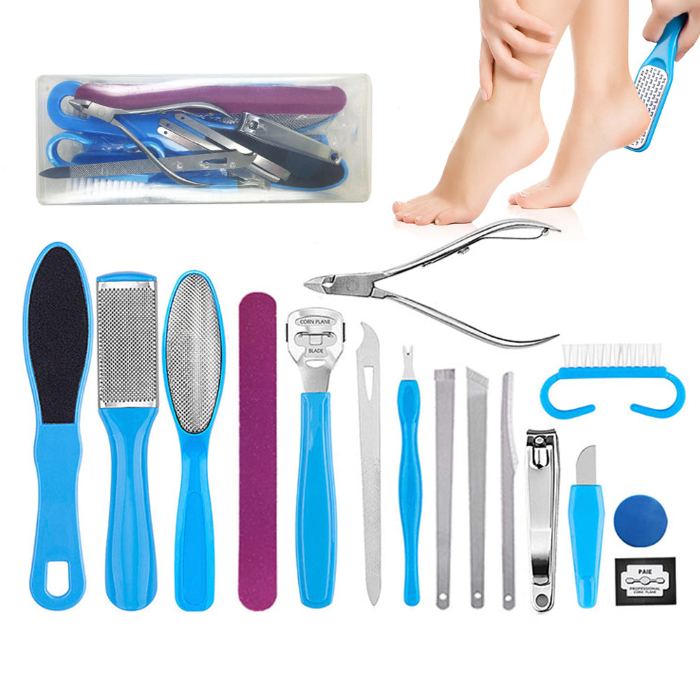 16 Pieces Pedicure Tools Kit with Case