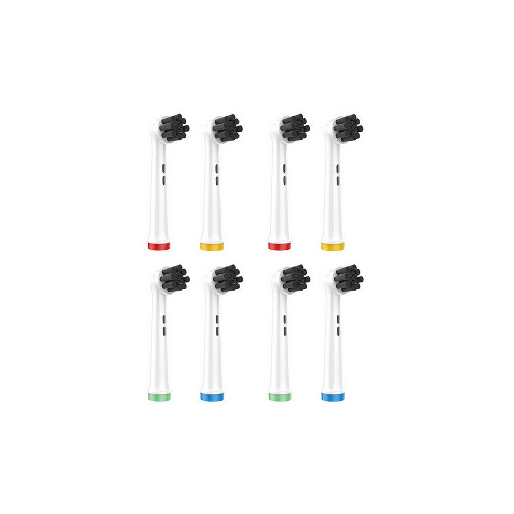 8Pcs Electric Toothbrush Heads Compatible with Oral/Oralby B-Bamboo charcoal clean style