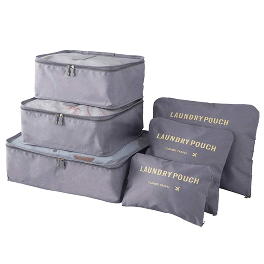 Set of 6Pcs Luggage Organiser Pouches