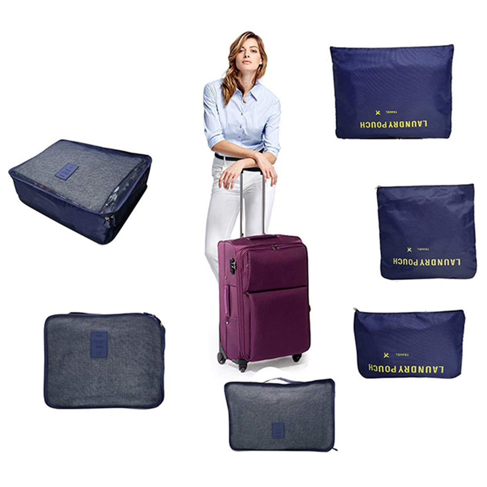 Set of 6Pcs Luggage Organiser Pouches