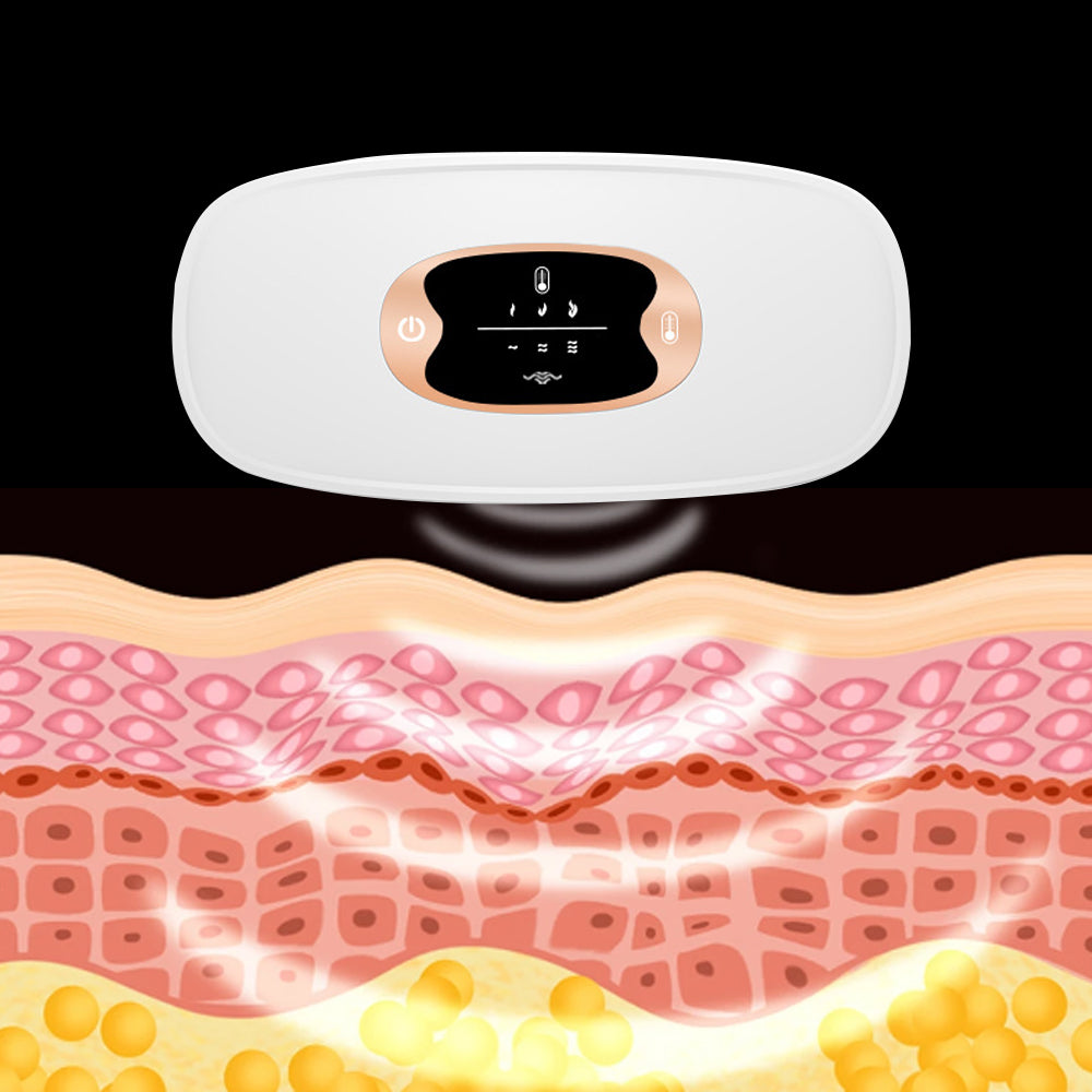 USB Menstrual Heating Pad Warm Waist Belt For Period Pain Relief Massaage Belt-Pink