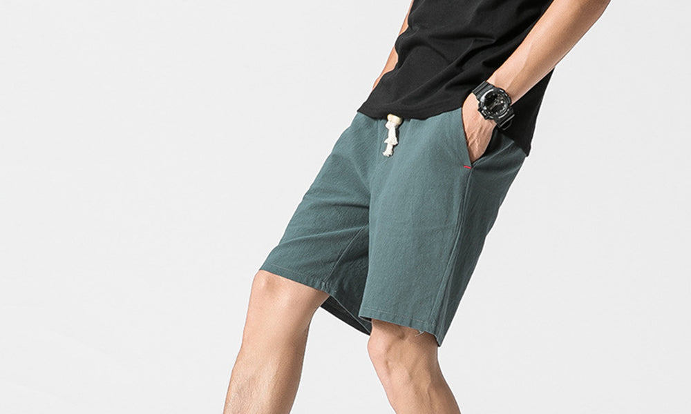 Men's Cotton Linen Bermuda