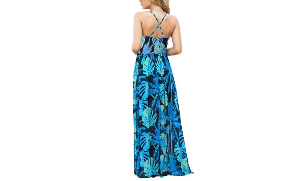 Floral Spaghetti Straps Maxi Dress