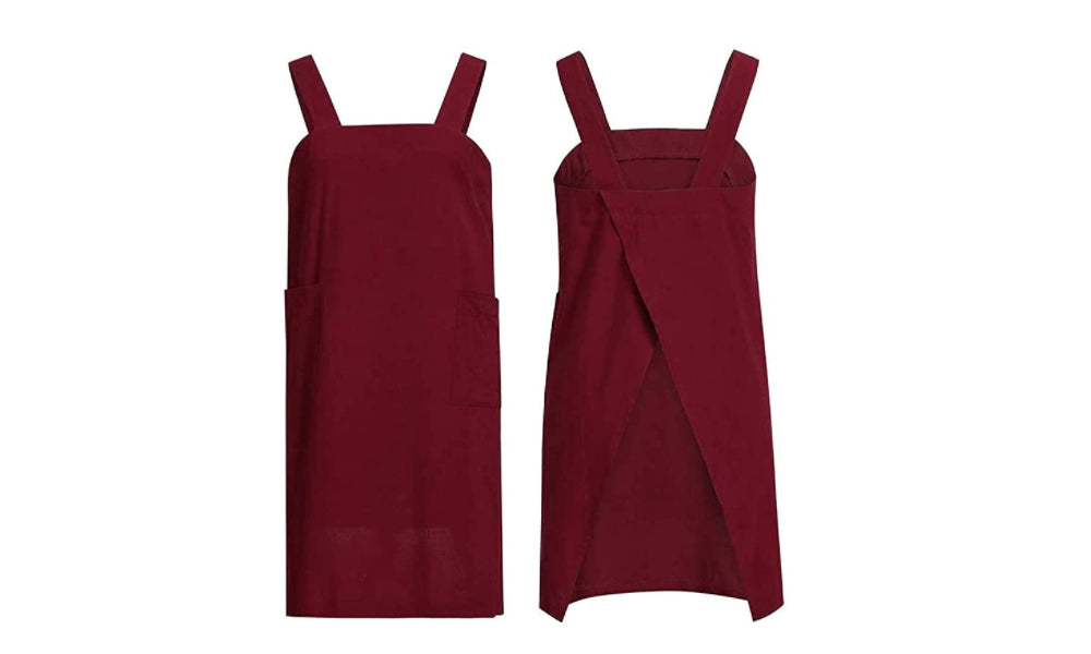 Cotton Linen Apron Dress