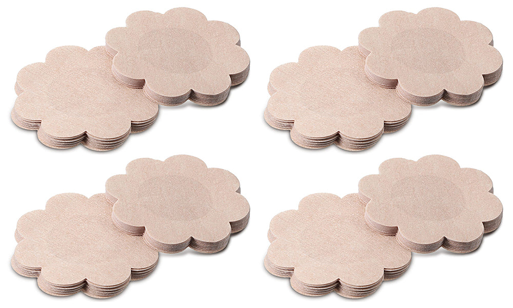 20Pairs Disposable Nipple Covers Flower Shapped