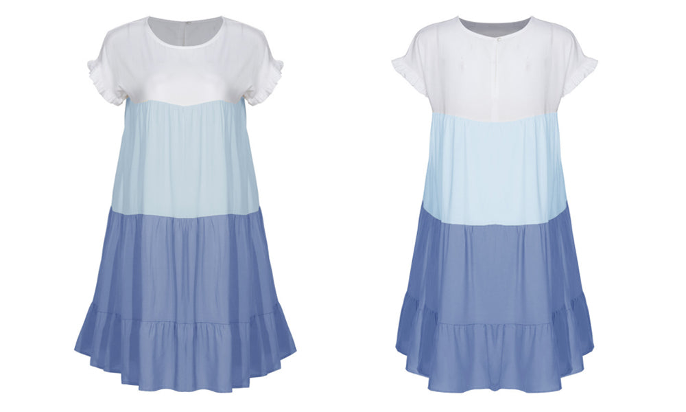 Gradient Tiered Dress