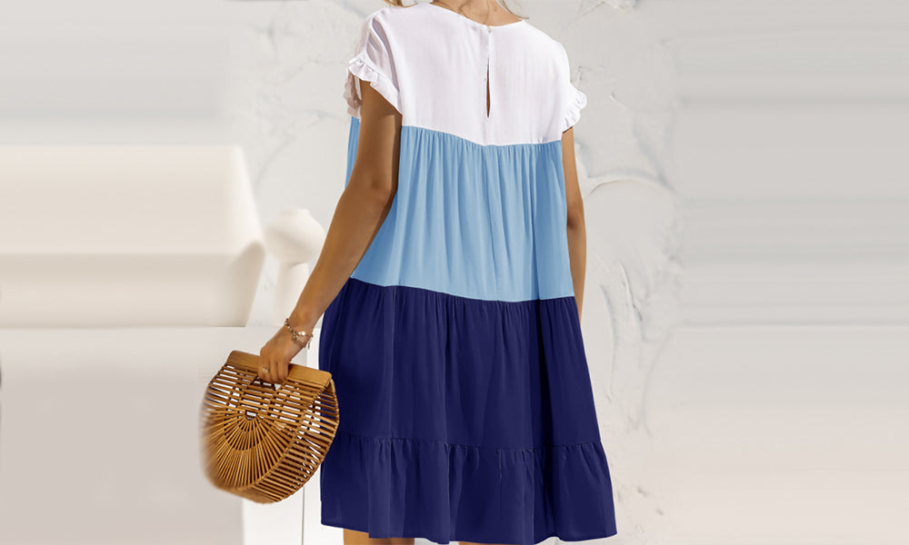 Gradient Tiered Dress