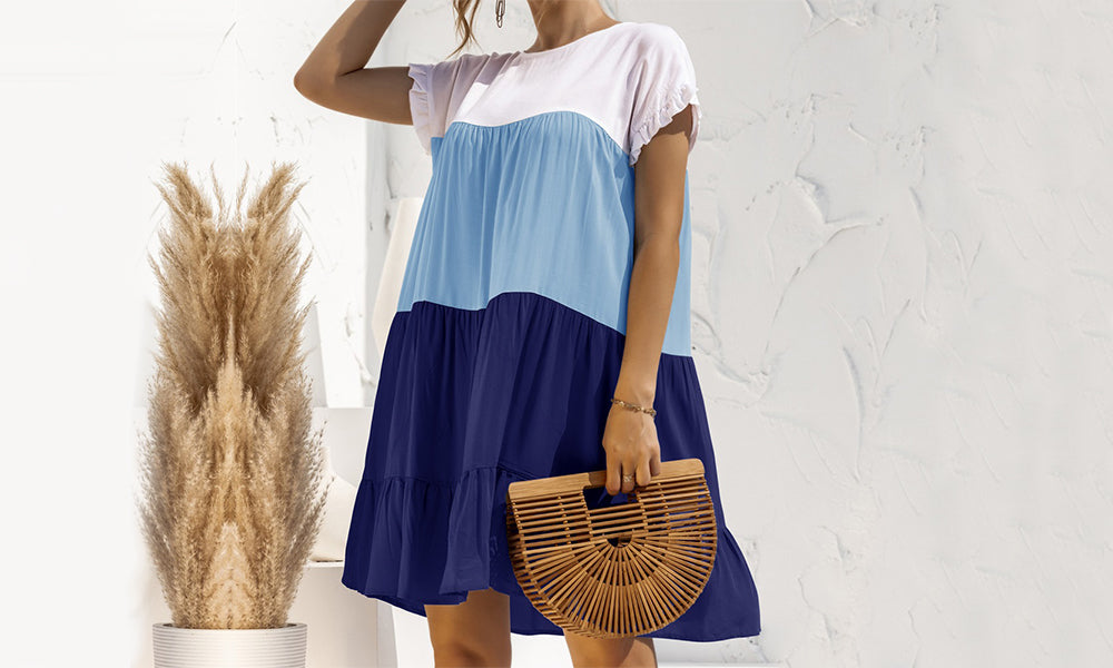 Gradient Tiered Dress