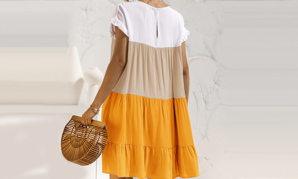 Gradient Tiered Dress