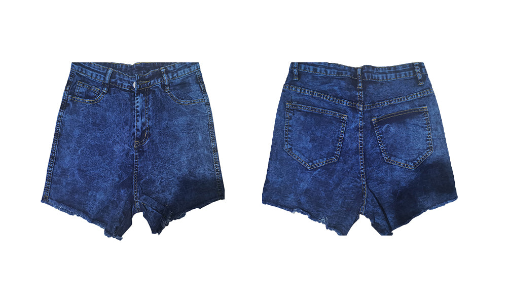 Women Stretch High Waist Denim Shorts