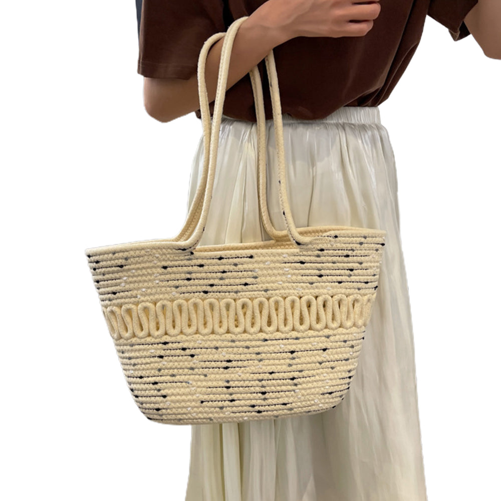Women Straw Summer Beach Bags Tote Bag Hobo Woven Shoulder Bags