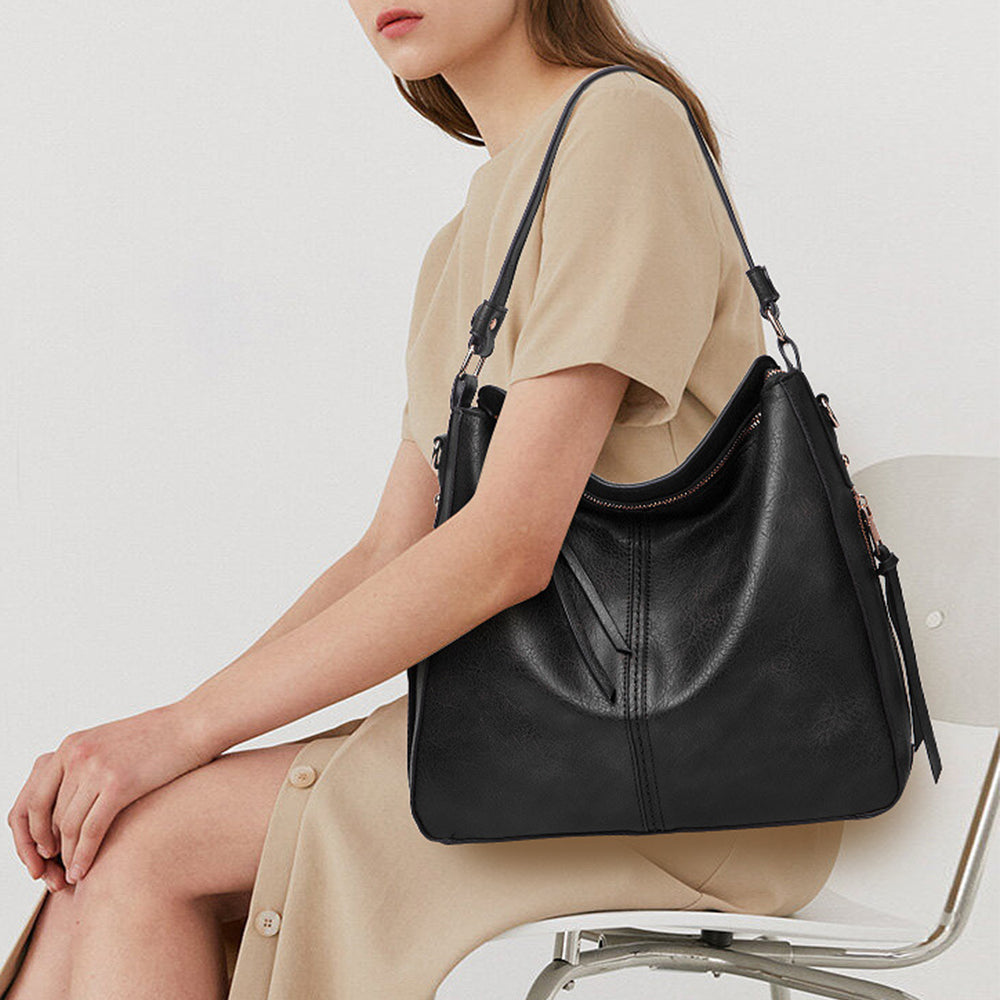 Handbags for Women Large Designer Ladies Hobo bag Bucket Purse PU Leather