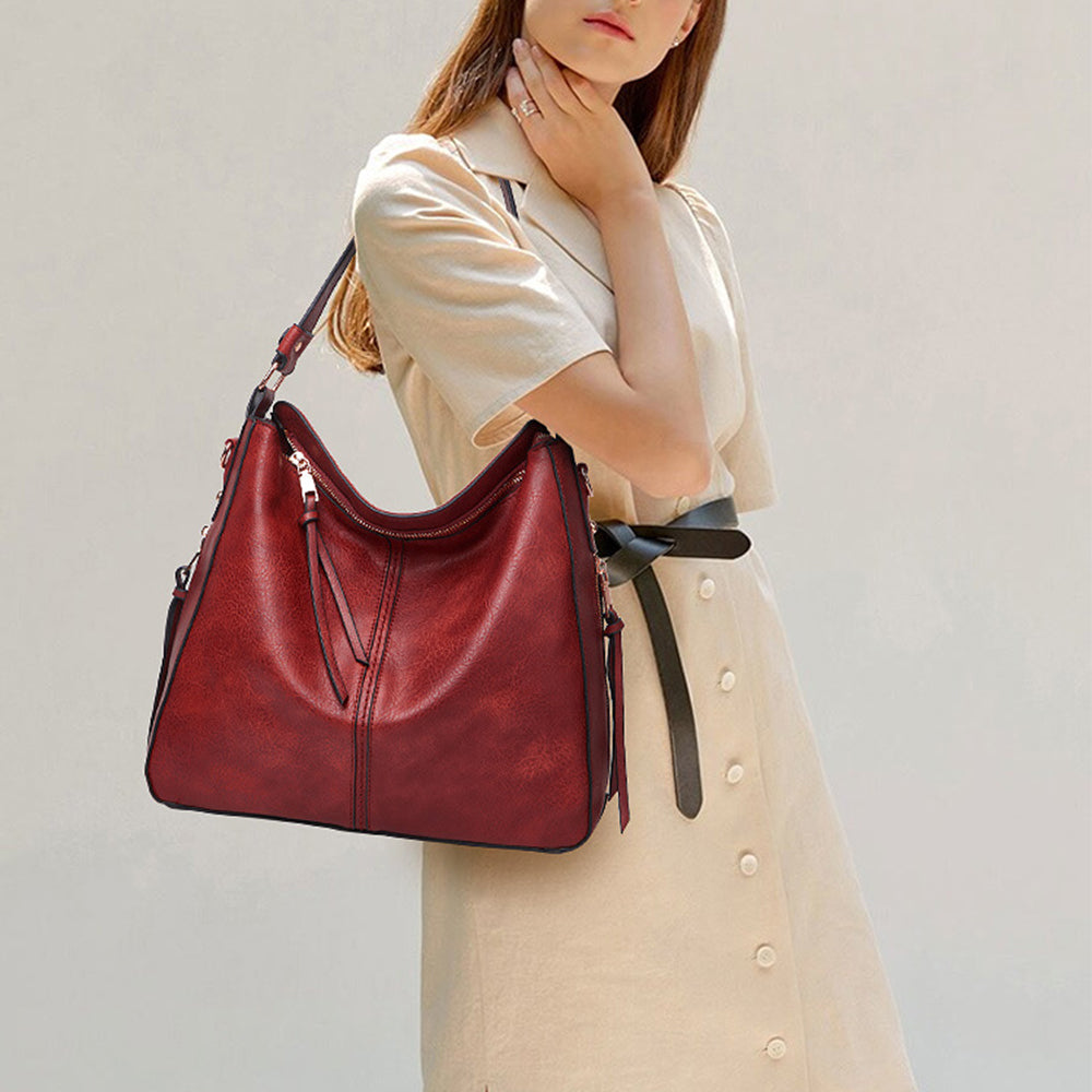 Handbags for Women Large Designer Ladies Hobo bag Bucket Purse PU Leather