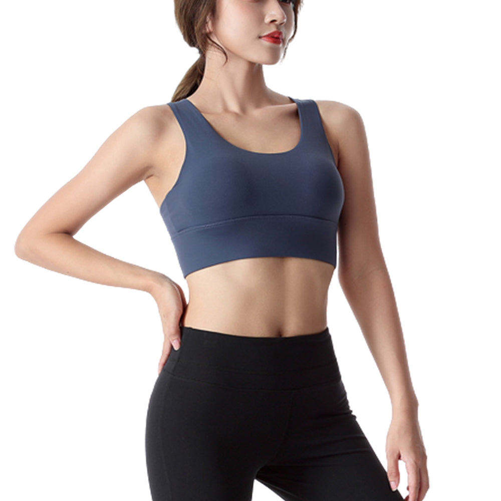 Women High Impact Sports Bras Criss Cross Back Yoga Running Bra for Plus Size