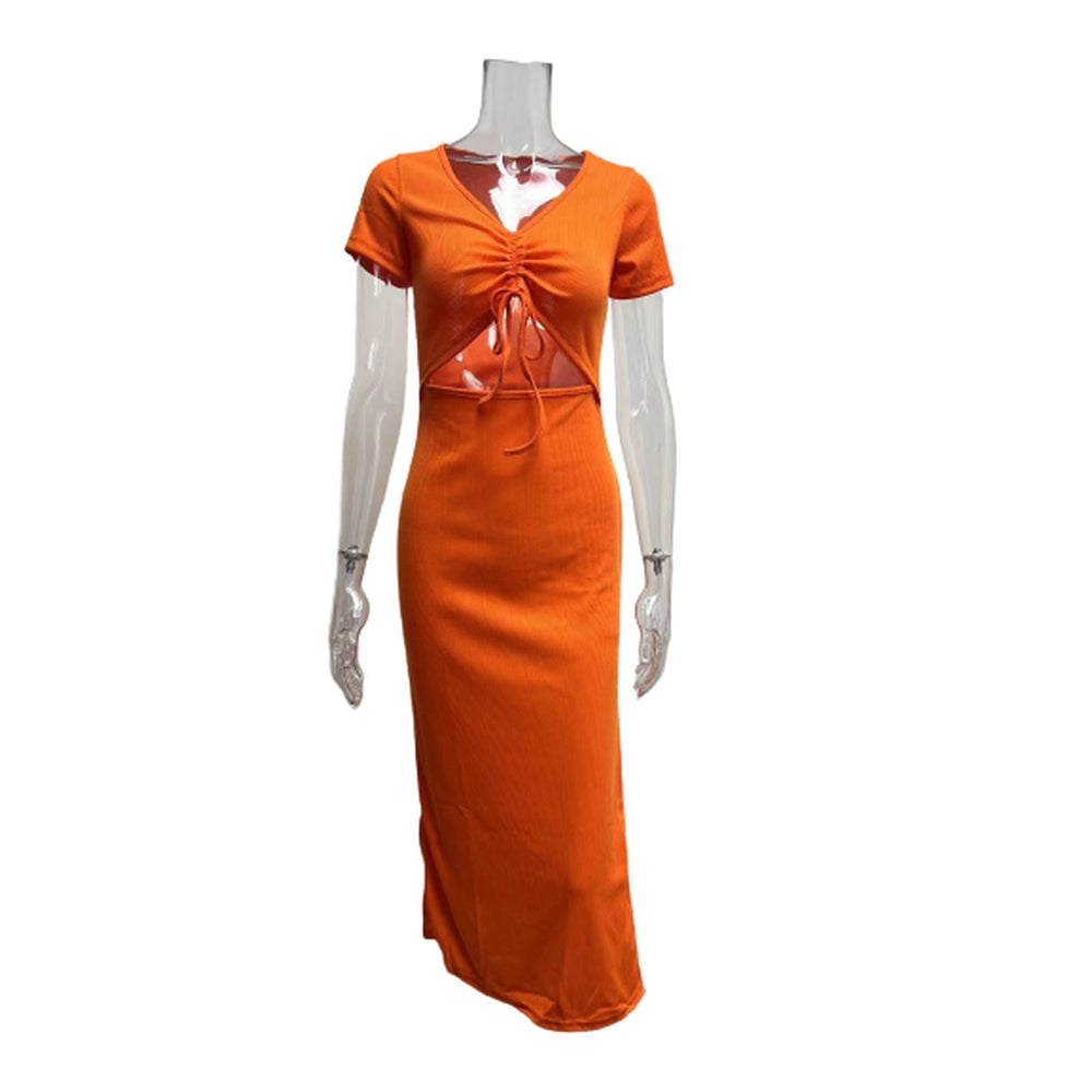 Women Ribbed Knit Bodycon Dress