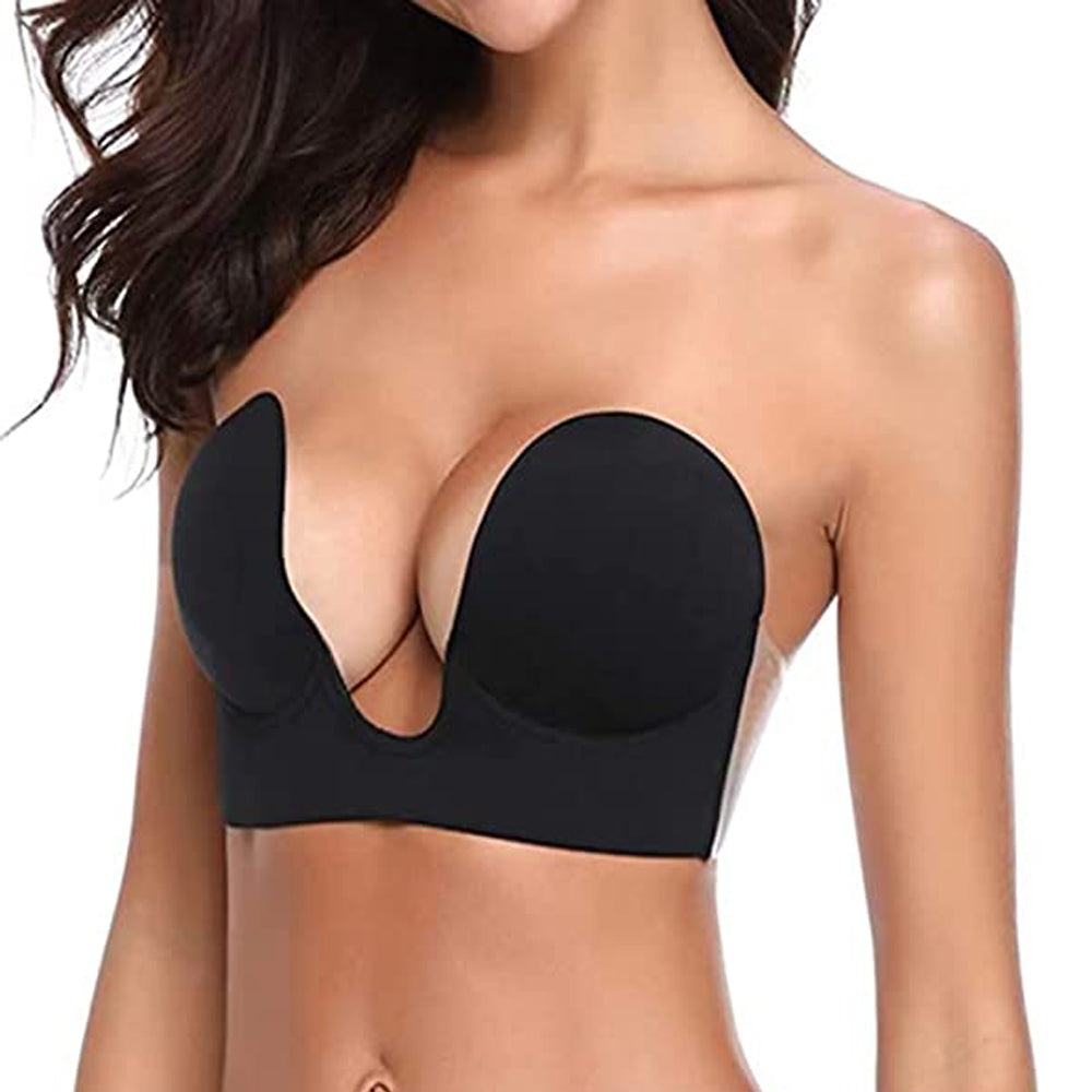 Adhesive Strapless Sticky Invisible Lift-up Backless Bra
