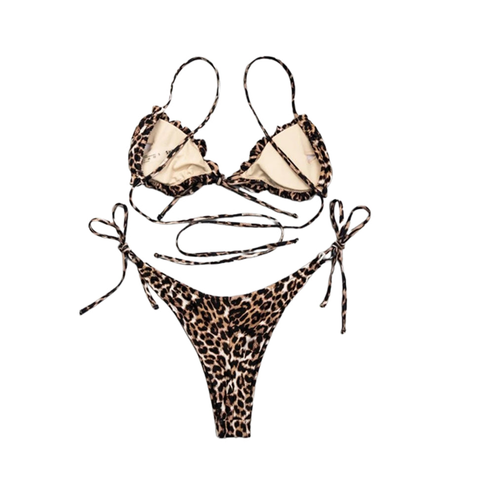 Women's Leopard Two-Piece Swimsuit