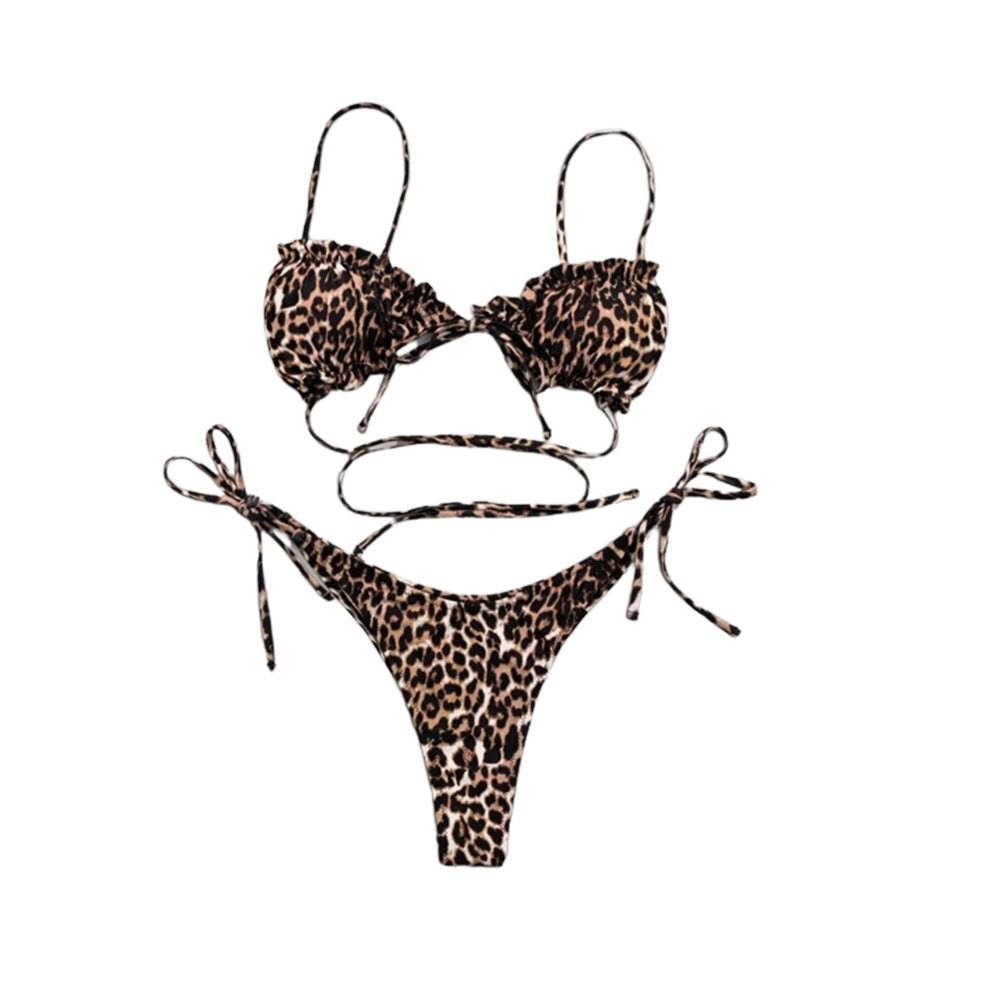 Women's Leopard Two-Piece Swimsuit