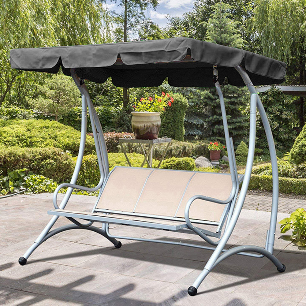 Swing Top Cover Courtyard Furniture Dust Shield-Black