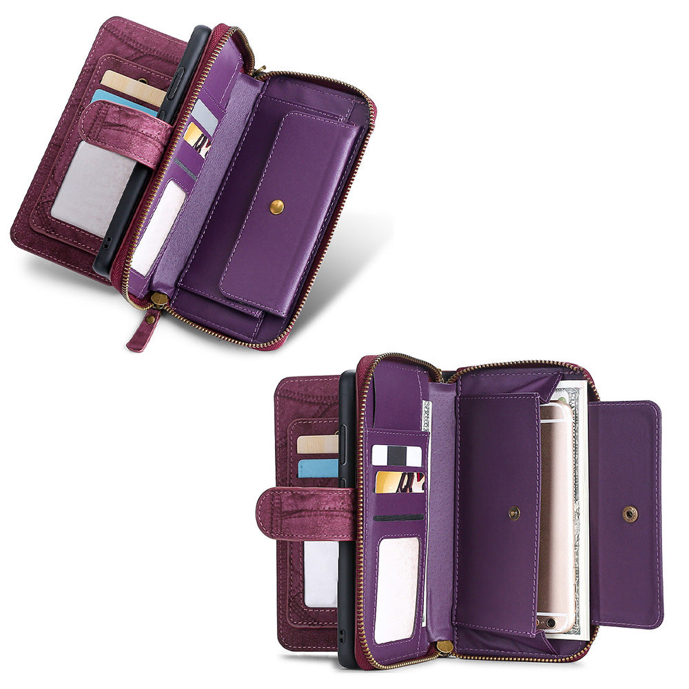 Women's Flip Detachable with Card Holder Phone Cover Purse-iPhone13pro
