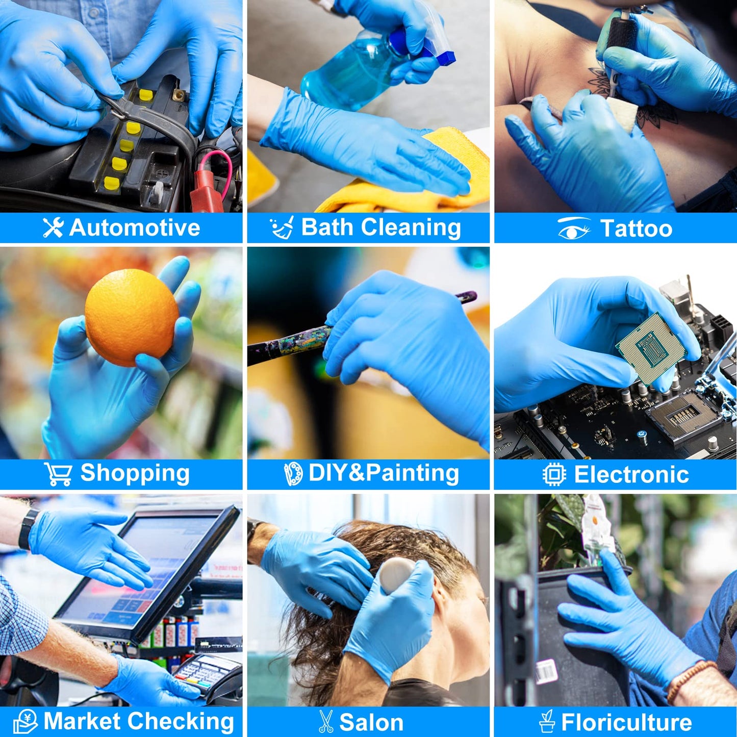 100 Pieces Nitrile Gloves