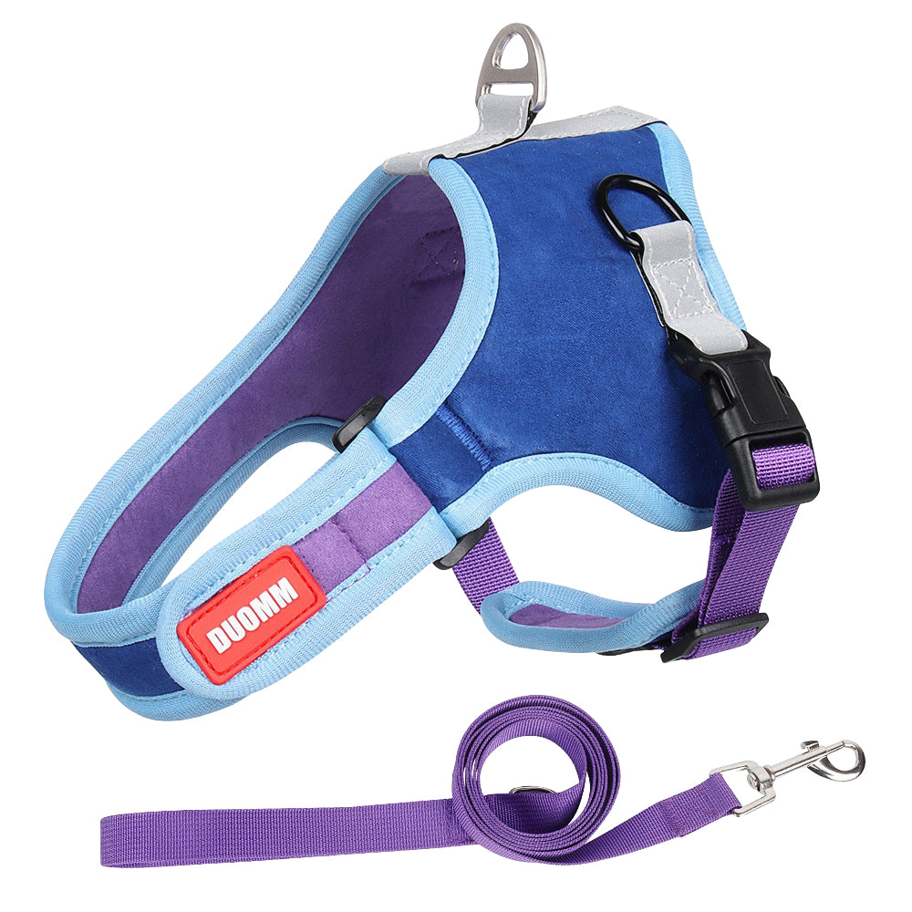Pet Harness Reflective Vest Dog Walking Jacket Pet Lead Leash Vest for Cat Puppy