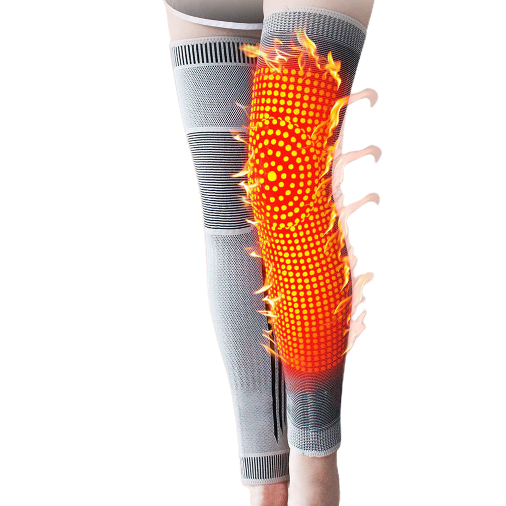 Double Side Self Heating Extended Knee Pads Knee Sleeve Leg Support Brace