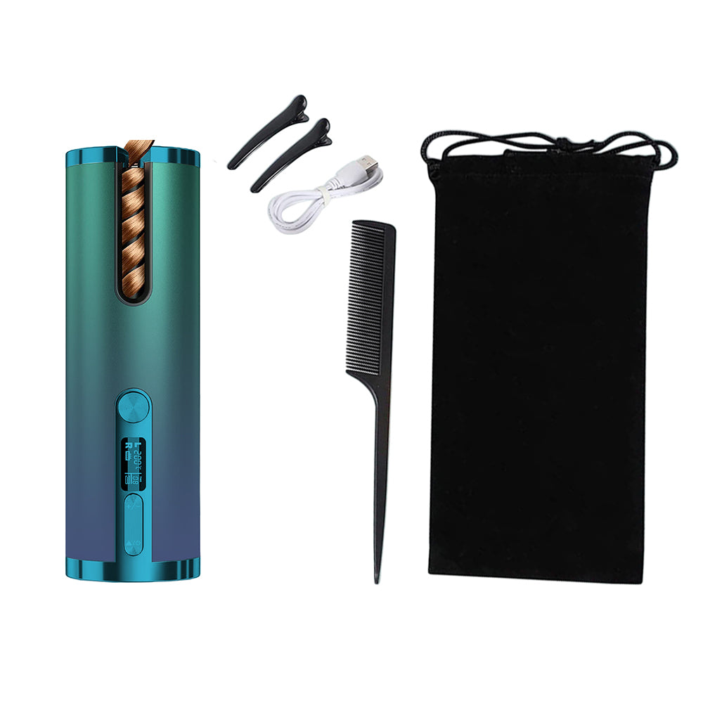 Cordless USB Rechargeable Auto Rotating Hair Curler