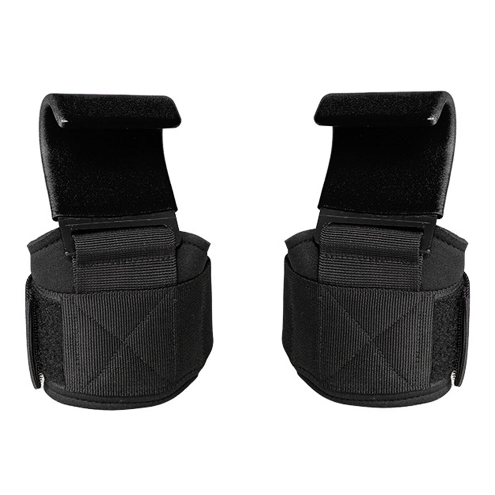 Pair of Weight Lifting Hook Hand Grip Support Wrist Straps