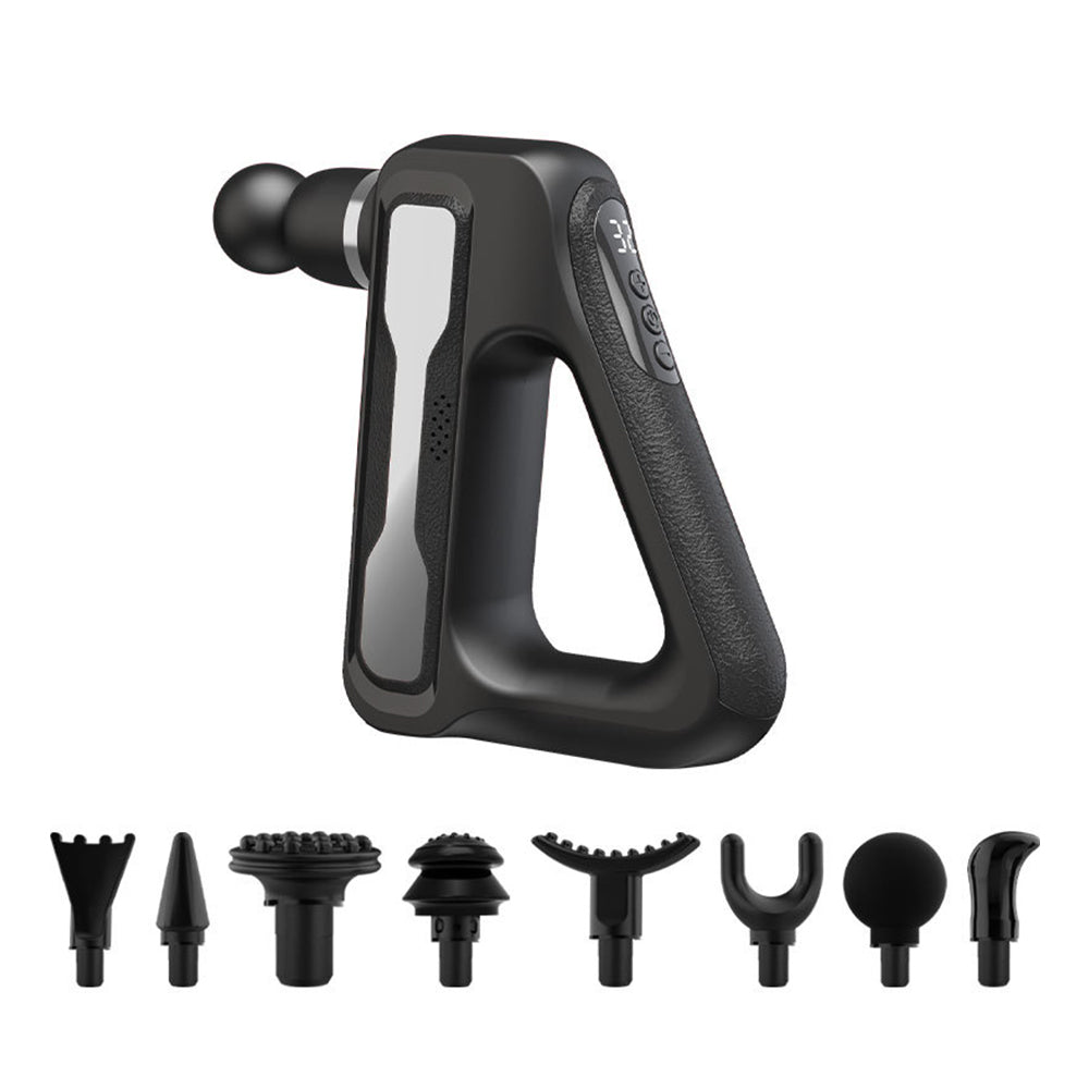 LCD Display Muscle Massage Gun Muscle Relaxing Massager with 8 Massager Heads