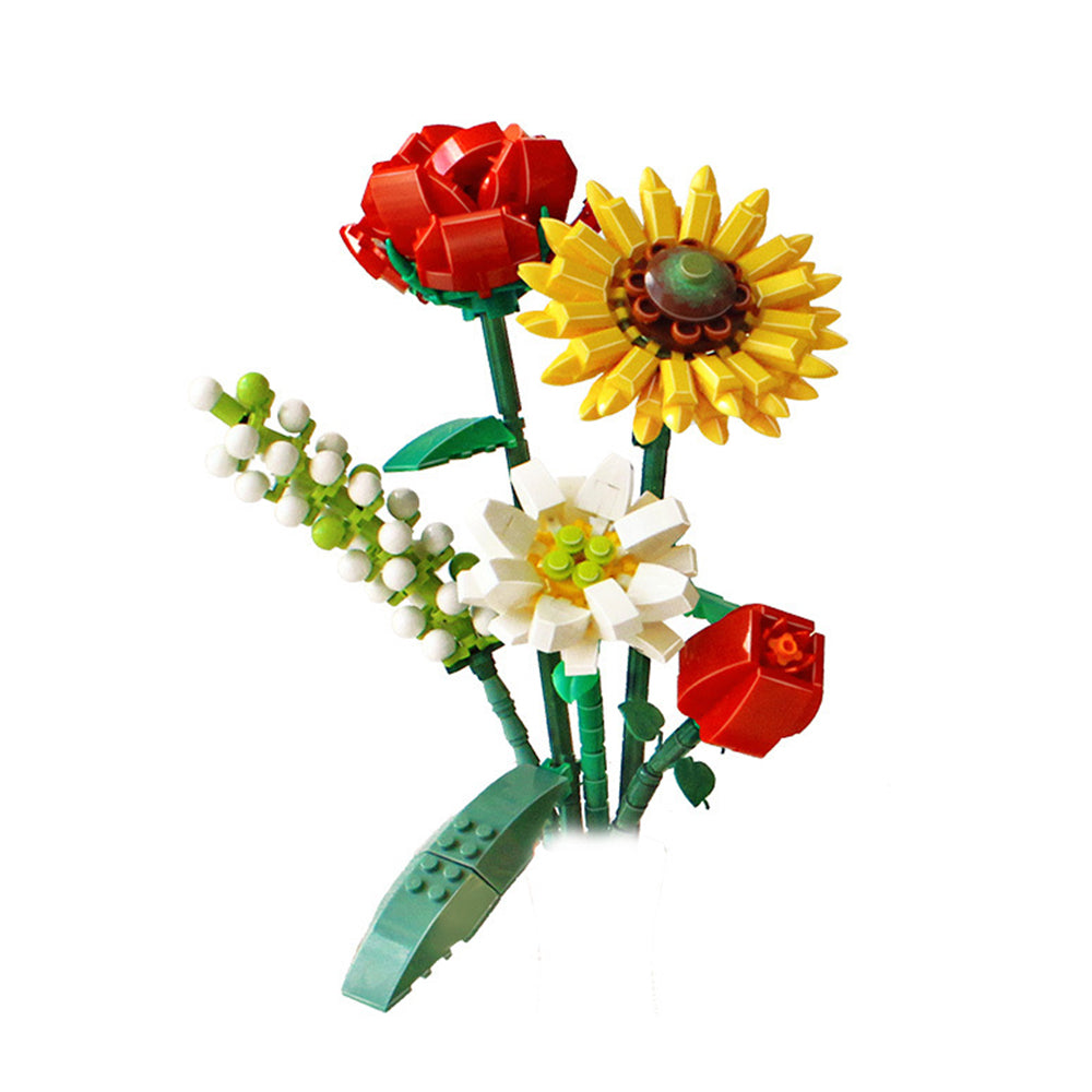 Flowers Bouquet Building Blocks Toys Set Bricks Toys Home Decor