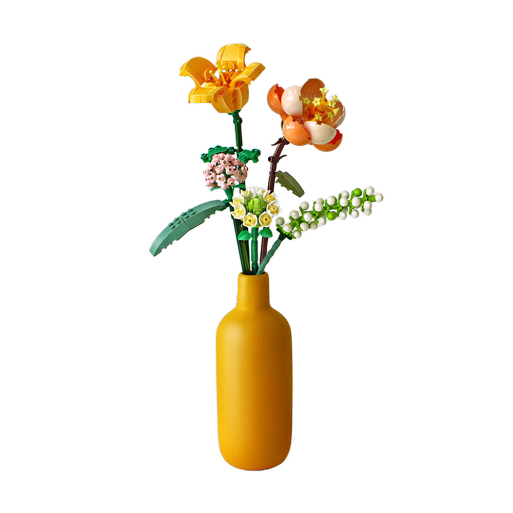 Flowers Bouquet Building Blocks Toys Set Bricks Toys Home Decor