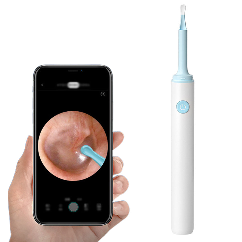 Wireless Otoscope Ear Wax Removal Tools Kit with 4mm Visual Camera
