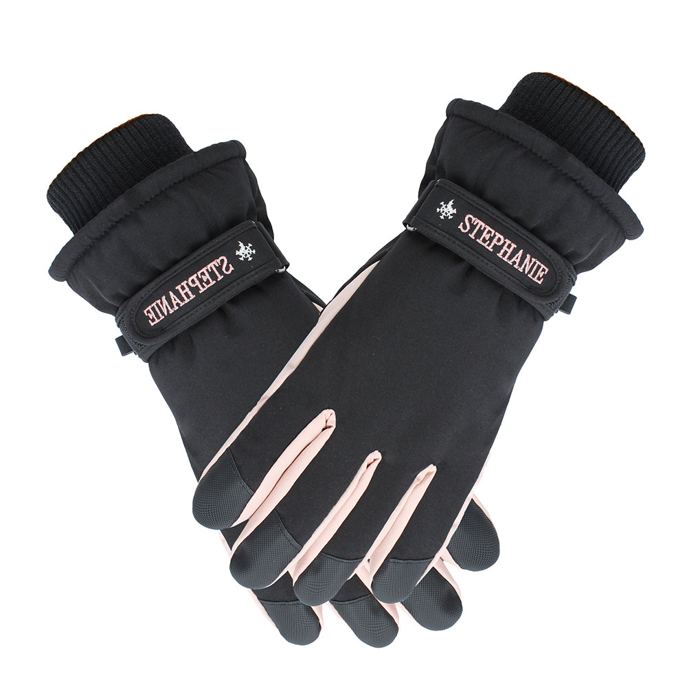 Women Snow Gloves Ski Gloves Thermal Touch Screen Gloves