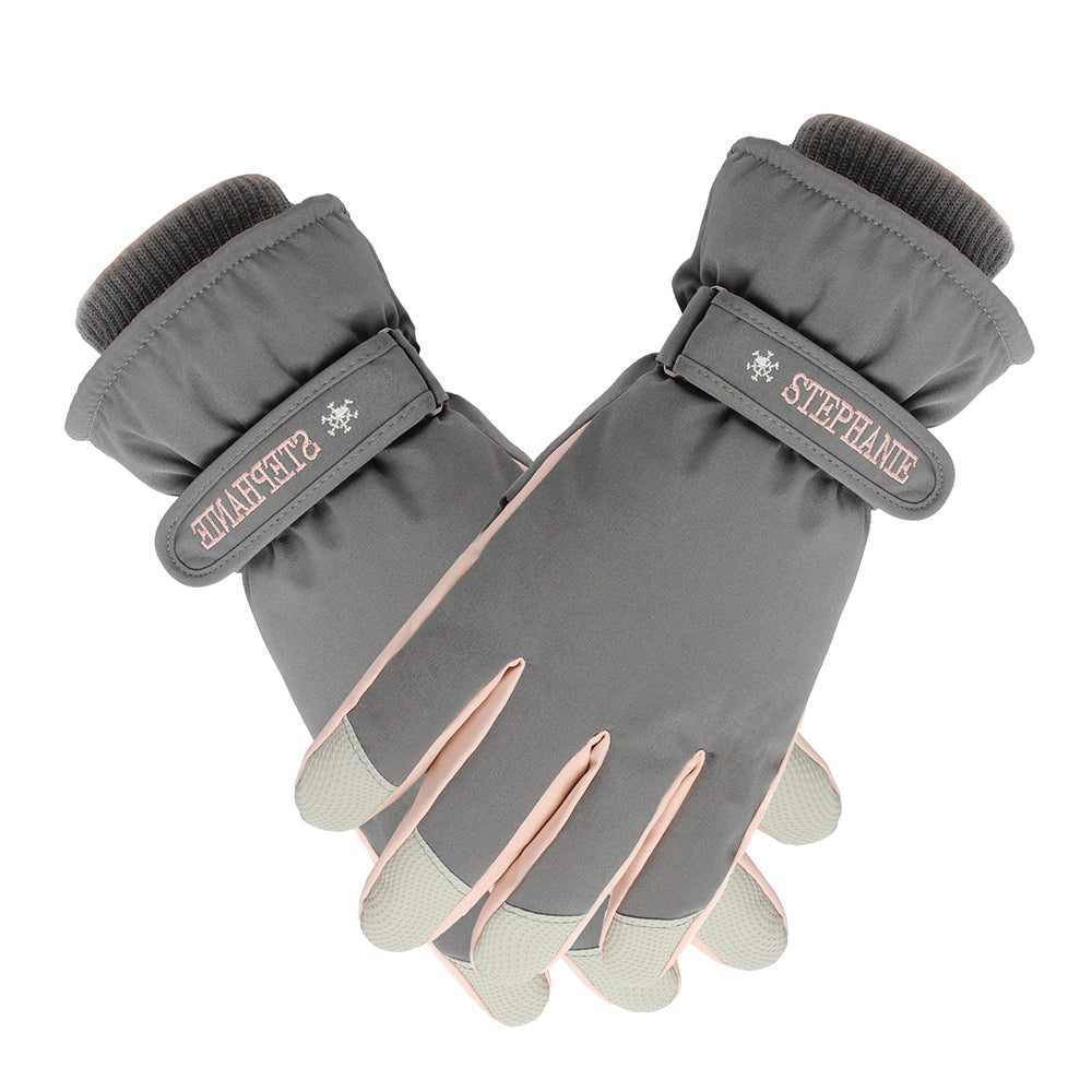 Women Snow Gloves Ski Gloves Thermal Touch Screen Gloves