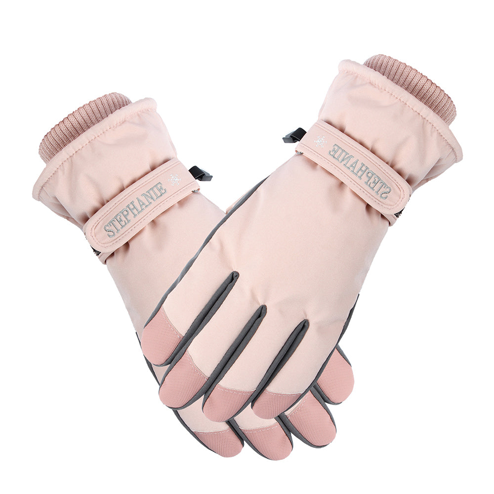 Women Snow Gloves Ski Gloves Thermal Touch Screen Gloves