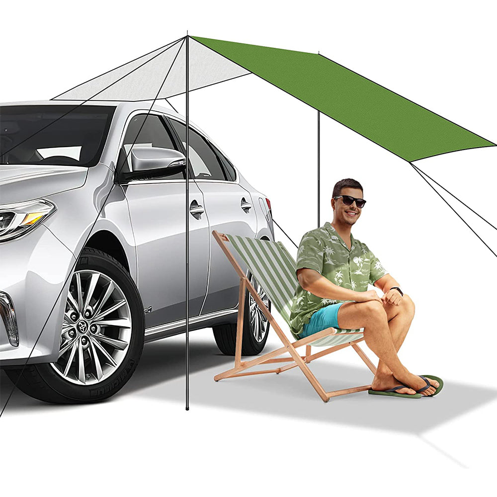 Car Canopy Sun Shade-Green