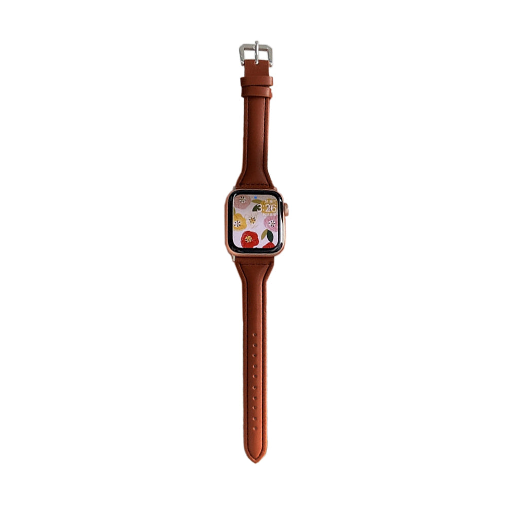 Women Leather Watch Band Compatible with Apple iWatch 7 Series