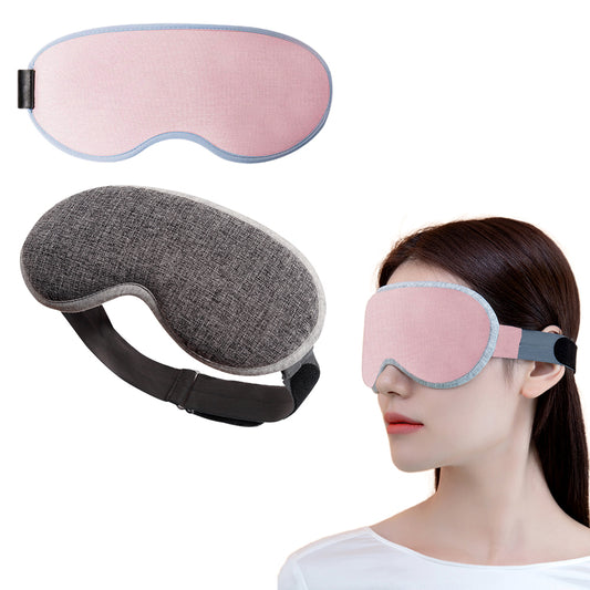 USB Heated Eye Mask Hot Compress Eye Mask Light Blocking Blindfold