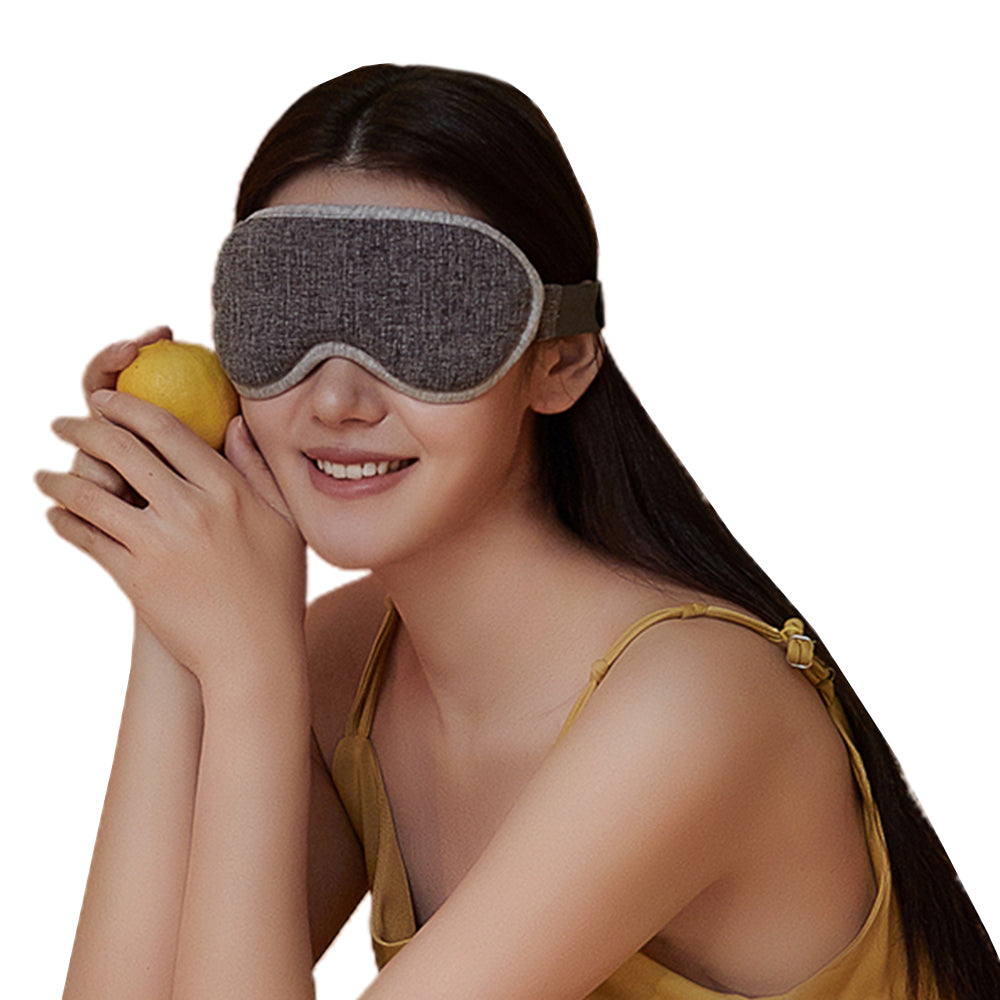 USB Heated Eye Mask Hot Compress Eye Mask Light Blocking Blindfold