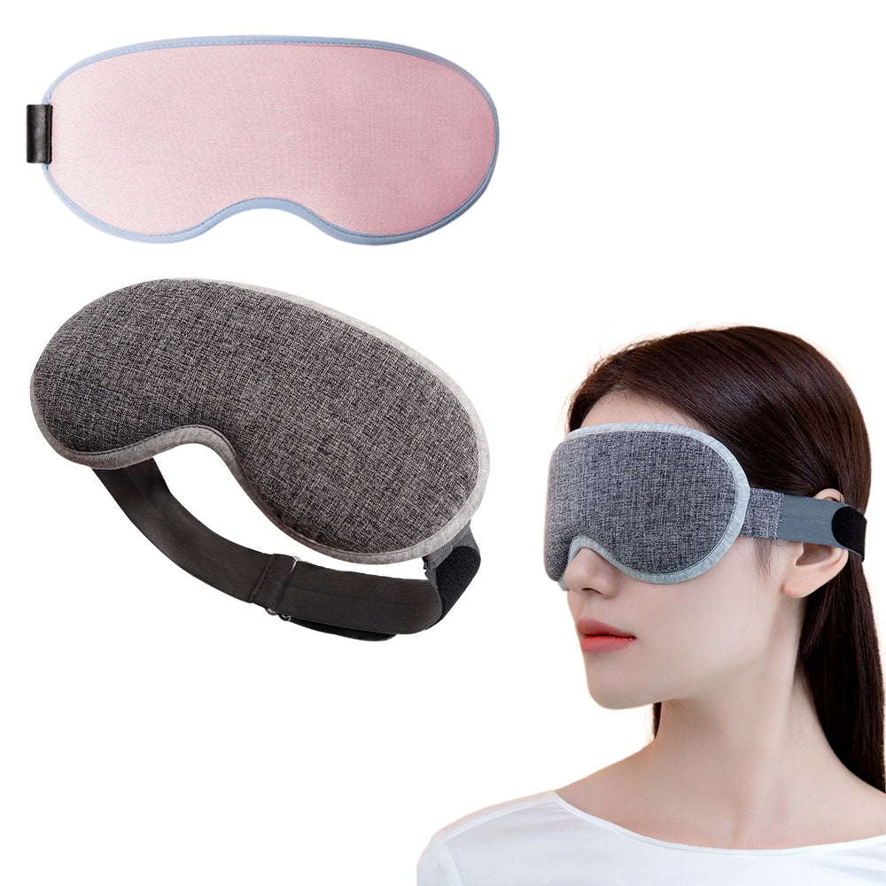 USB Heated Eye Mask Hot Compress Eye Mask Light Blocking Blindfold