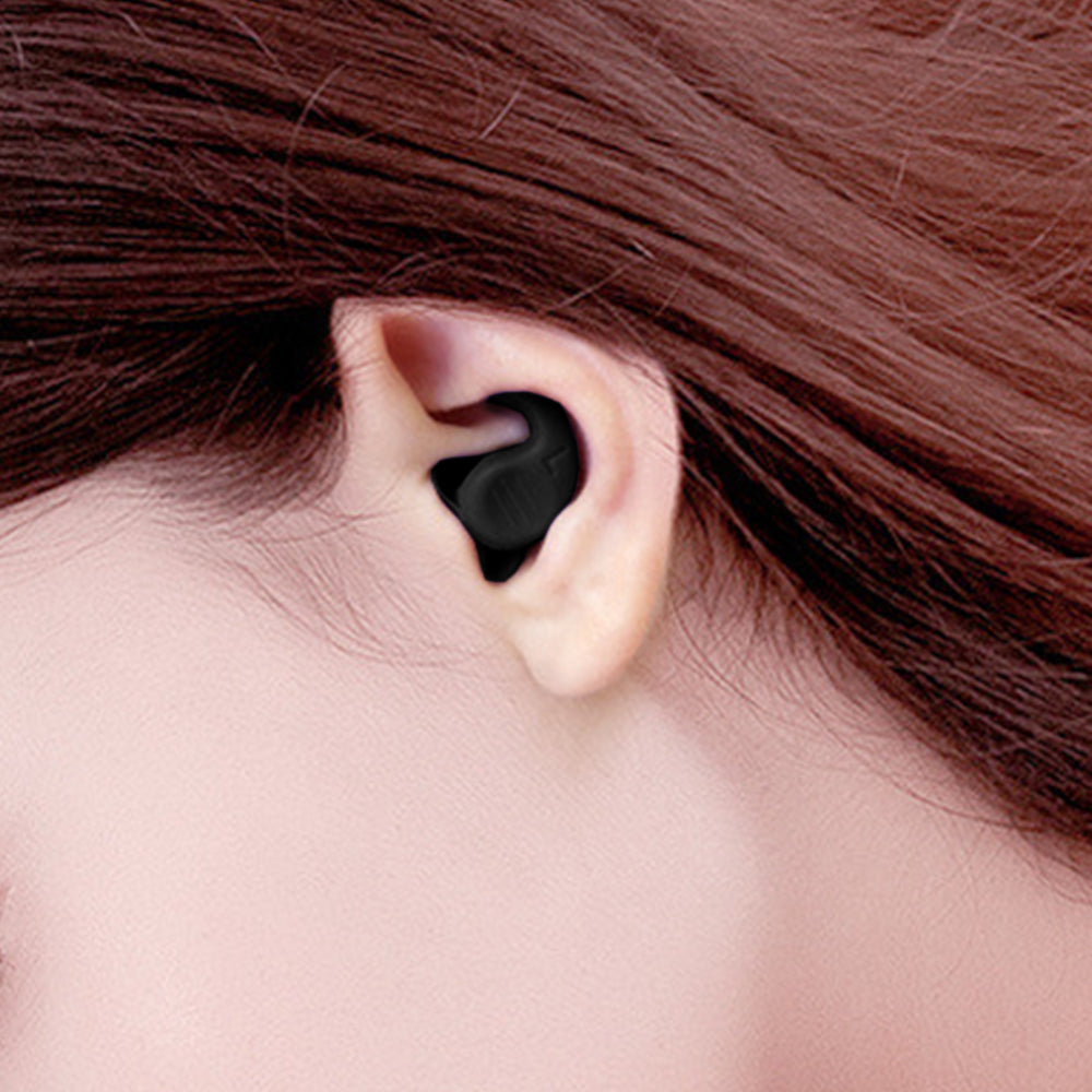 Pair of Reusable Silicone Noise Cancelling Earplugs with Storage Box