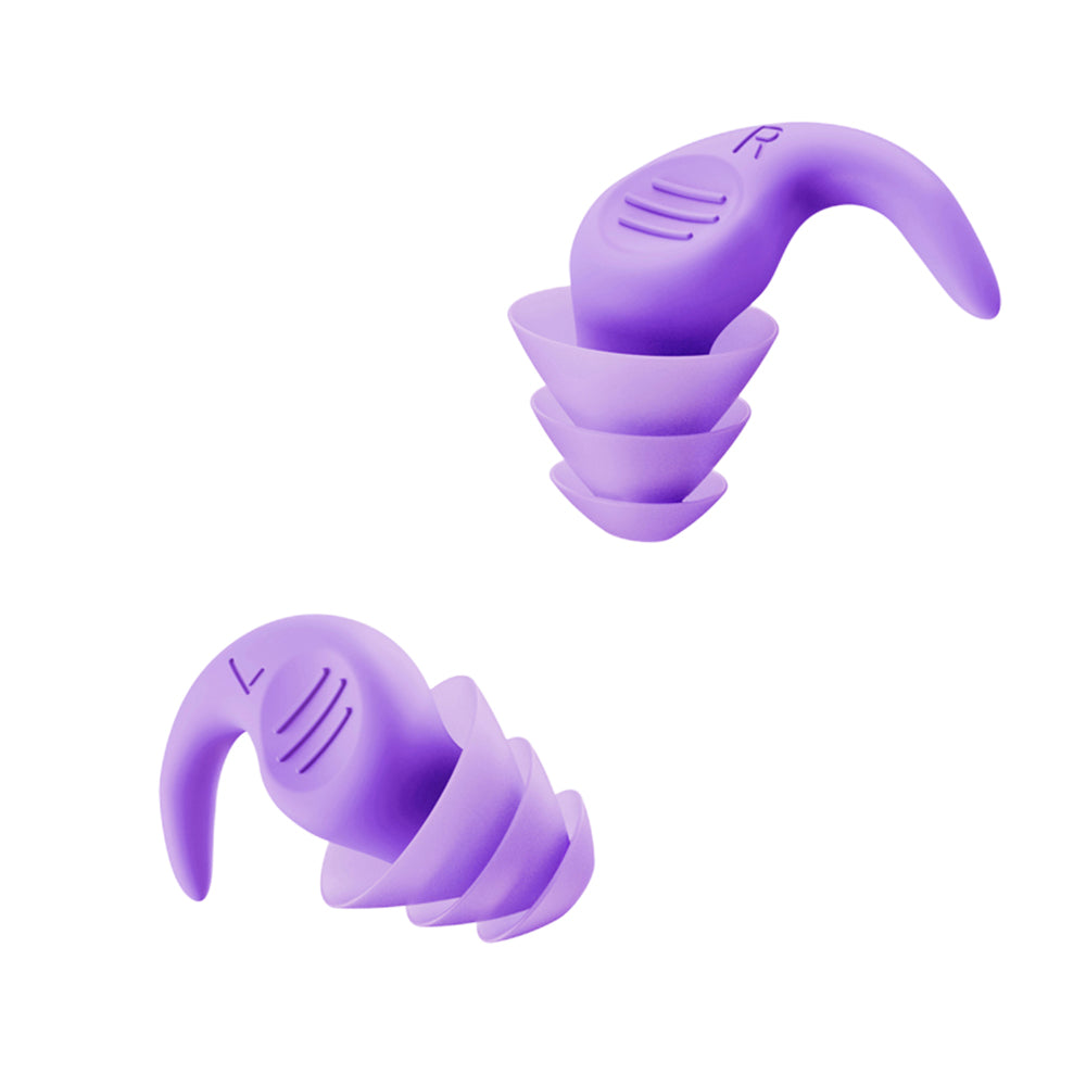 Pair of Reusable Silicone Noise Cancelling Earplugs with Storage Box