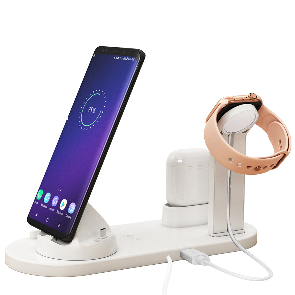 3 in 1 USB Plug Wireless Charging Station for Apple iPhone Watch Headphone