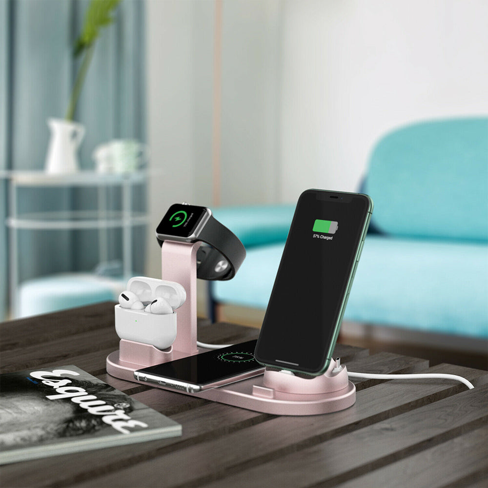 3 in 1 USB Plug Wireless Charging Station for Apple iPhone Watch Headphone